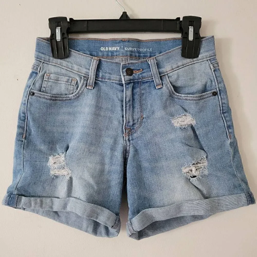 Old Navy Curvy Cuffed Shorts 0